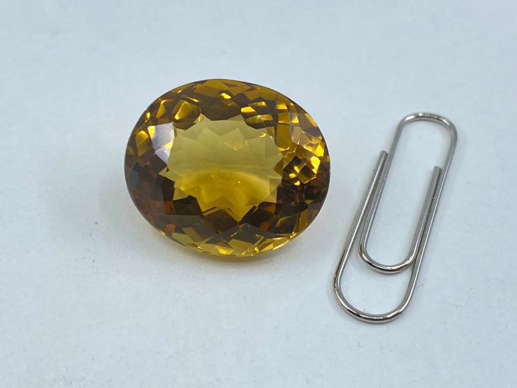 il fullxfull.3547407908 hn3x scaled 20.38 cts Fine Citrine (Brazil) Faceted Oval Shape Loose Gemstone in 19.5x16.7mm for Jewellery Making