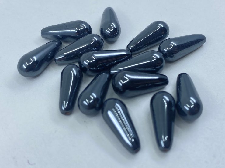 il fullxfull.3577407242 5aqr scaled 20 Pieces of Hematite Top Drilled Teardrop Shape Gemstone Beads in 13x5mm for Jewellery Making