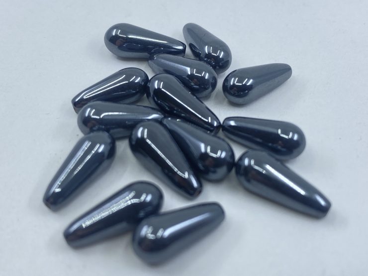 il fullxfull.3625019103 o334 scaled 20 Pieces of Hematite Top Drilled Teardrop Shape Gemstone Beads in 13x5mm for Jewellery Making