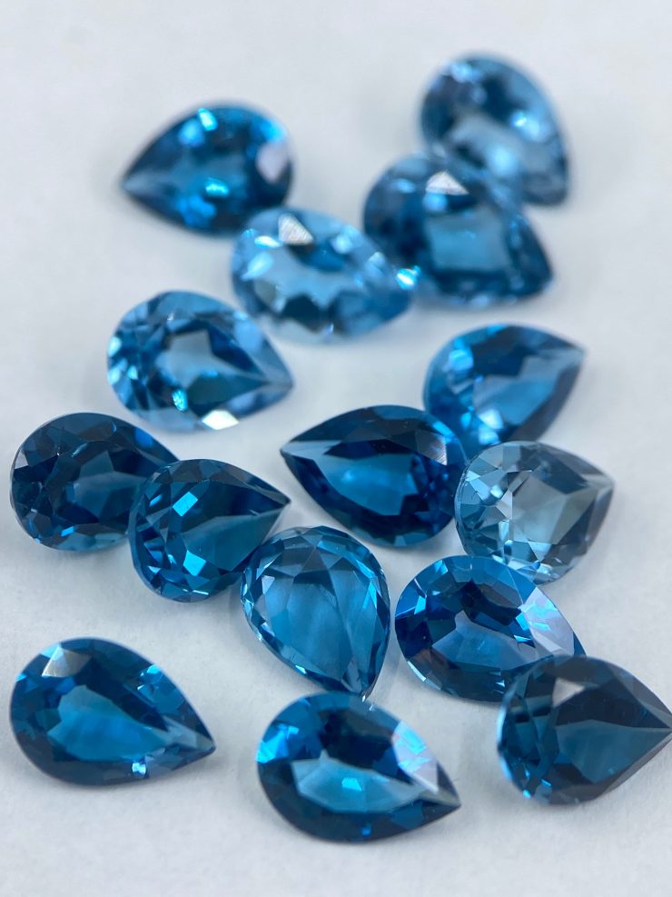 il fullxfull.3643667906 8jvl scaled 10 Pieces of London Blue Topaz Faceted Pear Shape Loose Gemstones in 5x3mm for Jewellery Making