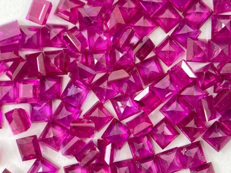 il fullxfull.3670036163 m5r1 scaled Ruby Square Shape Faceted Loose Gemstones in Sizes Ranging from 2mm to 3.5mm for Jewellery Making