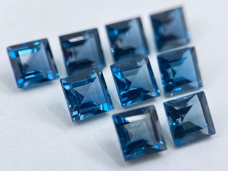 il fullxfull.3691322335 jy66 1 scaled 5 Pieces of London Blue Topaz Faceted Square Shape Loose Gemstones in 4mm, 5mm & 6mm for Jewellery Making