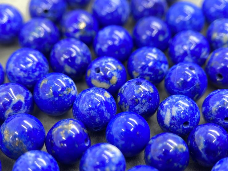 il fullxfull.3693591518 1rjt scaled Lapis Lazuli (Afghanistan) AAA Quality Half Drilled Loose Beads in 4mm, 5mm & 6mm for Jewellery Making