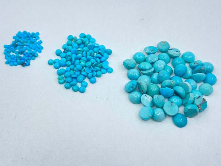 il fullxfull.3741090555 luuw scaled Turquoise (Persian) Natural Real Round Shape Cabochon in Assorted Sizes from 1.25mm to 5mm for Jewellery Making