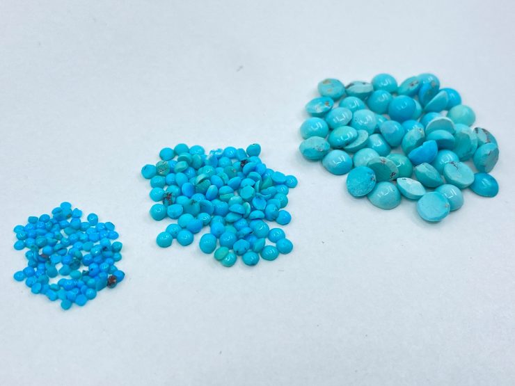 il fullxfull.3741090559 1nk6 scaled Turquoise (Persian) Natural Real Round Shape Cabochon in Assorted Sizes from 1.25mm to 5mm for Jewellery Making