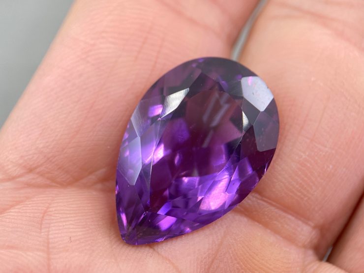 il fullxfull.3769277321 88q6 scaled 22.40 cts Brazilian Amethyst Natural Faceted Large Pear Shape Loose Gemstone in 23.7x16.2mm for Jewellery Making