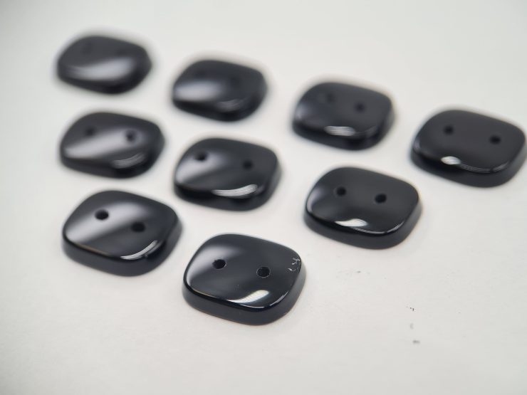 il fullxfull.3787926880 ps59 scaled Flat Black Onyx Antique Shape Gemstones with two 1mm holes in assorted sizes from 10x8mm to 16x14mm for Jewellery Making