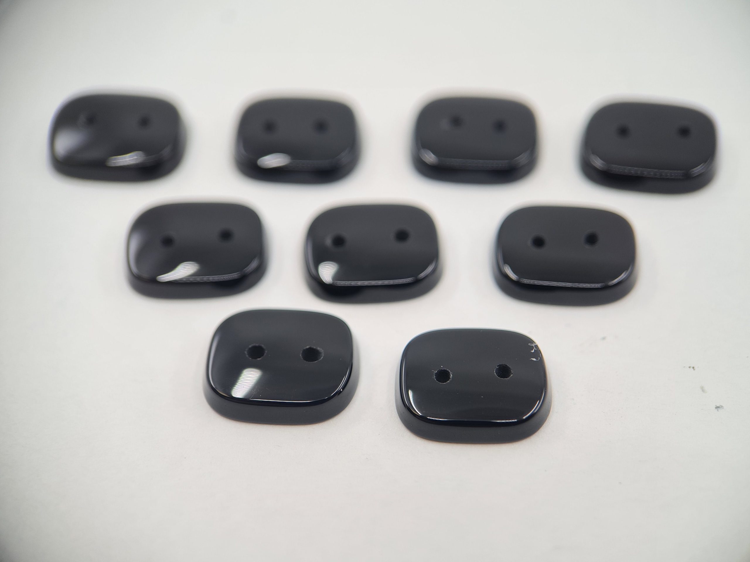 il fullxfull.3787926896 20ml scaled Flat Black Onyx Antique Shape Gemstones with two 1mm holes in assorted sizes from 10x8mm to 16x14mm for Jewellery Making