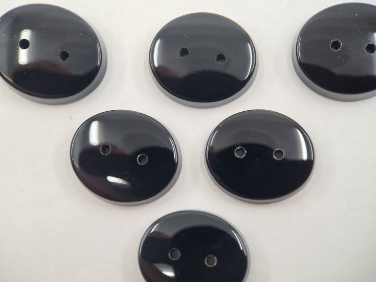 il fullxfull.3788012340 7nht scaled Flat Black Onyx Oval Shape Gemstones with two 1mm holes in Assorted Sizes from 8x6mm to 16x14mm for Jewellery Making