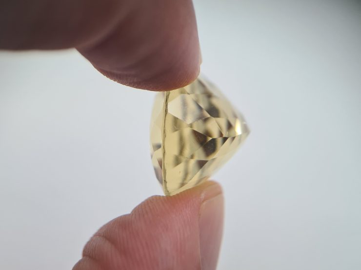 il fullxfull.3824437558 i2es scaled 39.32 cts Citrine (Brazil) Faceted Large Round Shape Loose Gemstone in 26x20mm for Jewellery Making