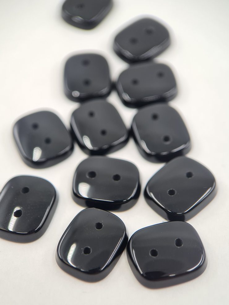 il fullxfull.3835524901 mp5j scaled Flat Black Onyx Antique Shape Gemstones with two 1mm holes in assorted sizes from 10x8mm to 16x14mm for Jewellery Making