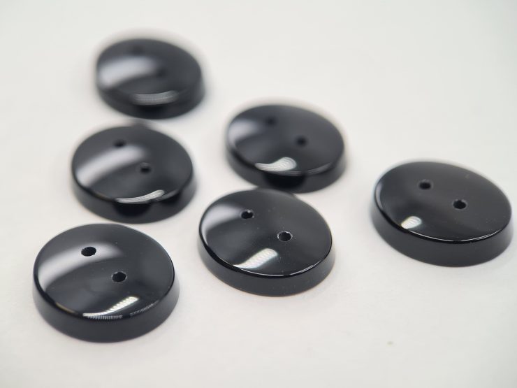 il fullxfull.3835610973 5rtb scaled Flat Black Onyx Oval Shape Gemstones with two 1mm holes in Assorted Sizes from 8x6mm to 16x14mm for Jewellery Making