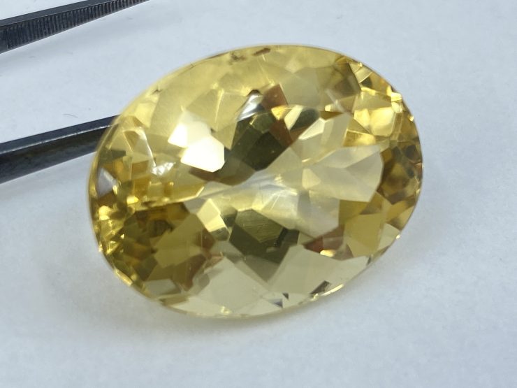 il fullxfull.3892814956 9307 scaled 30.51 cts Fine Citrine (Brazil) Faceted Oval Shape Loose Gemstone in 23x17mm for Jewellery Making - Slightly Chipped