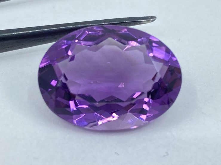 Single Piece of Brazilian Amethyst Large Oval Shape Loose Gemstone in 20x15mm for Jewellery Making