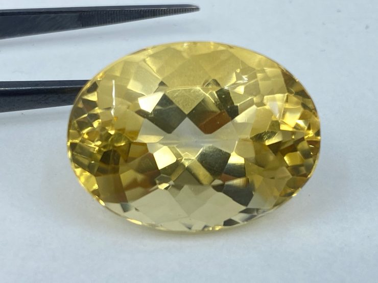 il fullxfull.3940306383 1ljx scaled 30.51 cts Fine Citrine (Brazil) Faceted Oval Shape Loose Gemstone in 23x17mm for Jewellery Making - Slightly Chipped