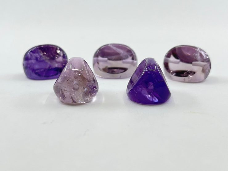 il fullxfull.3957692740 hcj8 scaled Amethyst Faceted Side Drilled Three-Sided Swivel Loose Gemstones in 18x13mm for Jewellery Making