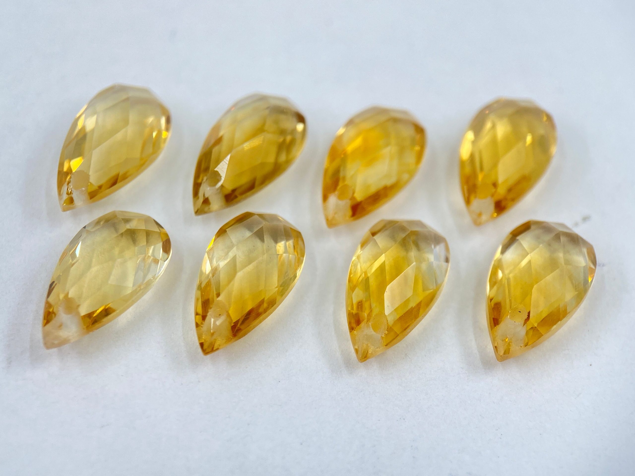 il fullxfull.4208094577 ezqw scaled Citrine Double Sided Faceted Checkerboard Pear Shape Gemstones with 1mm Hole in Assorted Sizes from 8x5mm to 15x10mm for Jewellery Making