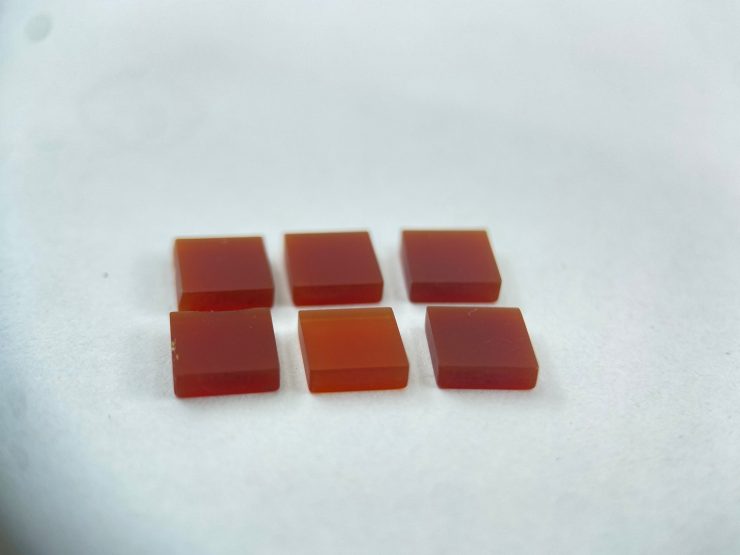 il fullxfull.4508635882 i0qo scaled 50 Pieces of Carnelian Flat Straight Edge (German Cut) Square Shape Loose Gemstones in 6mm for Jewellery Making