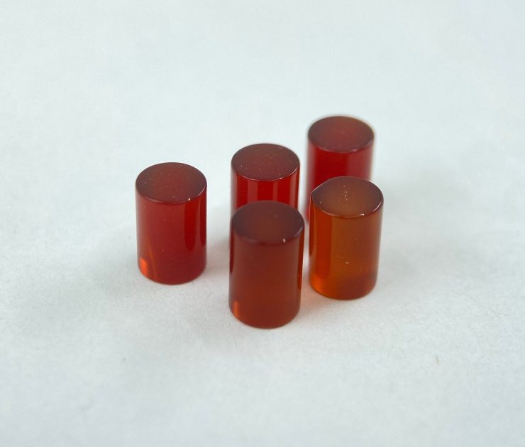 il fullxfull.4508717806 dyx7 1 25 Pieces of Carnelian Cylinder Shape Loose Gemstones in 7x4mm for Jewellery Making