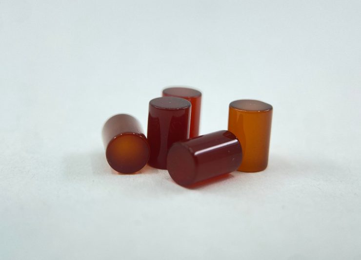 il fullxfull.4556091591 c11n 1 25 Pieces of Carnelian Cylinder Shape Loose Gemstones in 7x4mm for Jewellery Making