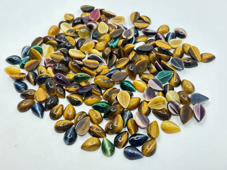 il fullxfull.4562484698 hpfu scaled 100 Pieces of Mixed Colour Tiger Eye Cats Eye Cabochon Pear Shape Loose Gemstones in 12x8mm & 15x10mm for Jewellery Making