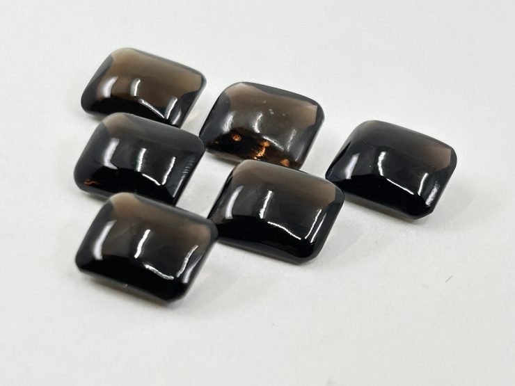 il fullxfull.4749286776 nagn scaled 20 Pieces of Smoky Quartz Buff Top Cushion Shape Loose Gemstones in 10x8mm for Jewellery Making