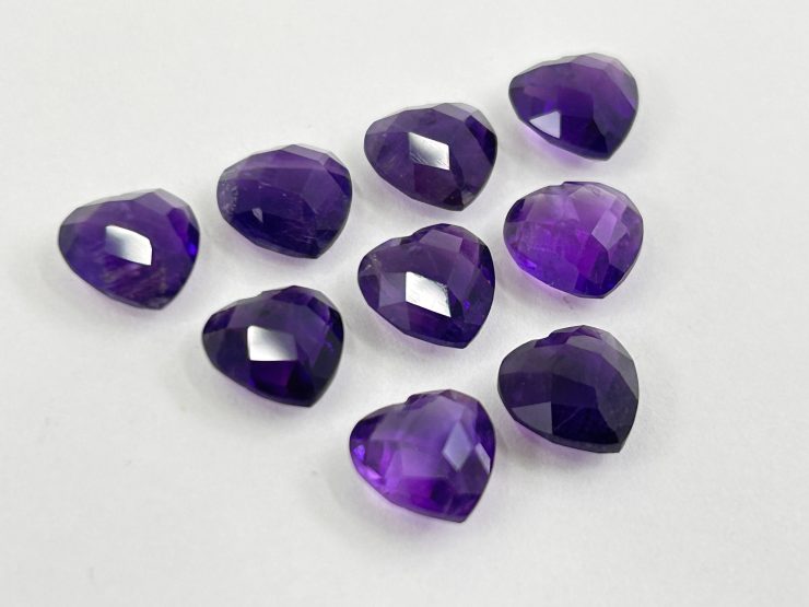 il fullxfull.4797514415 q369 1 scaled Amethyst Double Sided Faceted Checkerboard Heart Shape Loose Gemstones with 1mm Drilled Hole in 6mm, 7mm, 8mm & 10mm for Jewellery Making