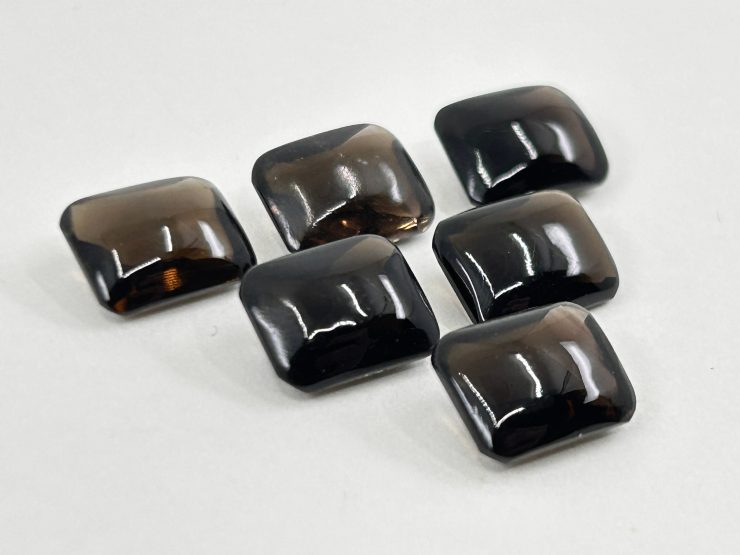 il fullxfull.4797548893 4y7y scaled 20 Pieces of Smoky Quartz Buff Top Cushion Shape Loose Gemstones in 10x8mm for Jewellery Making