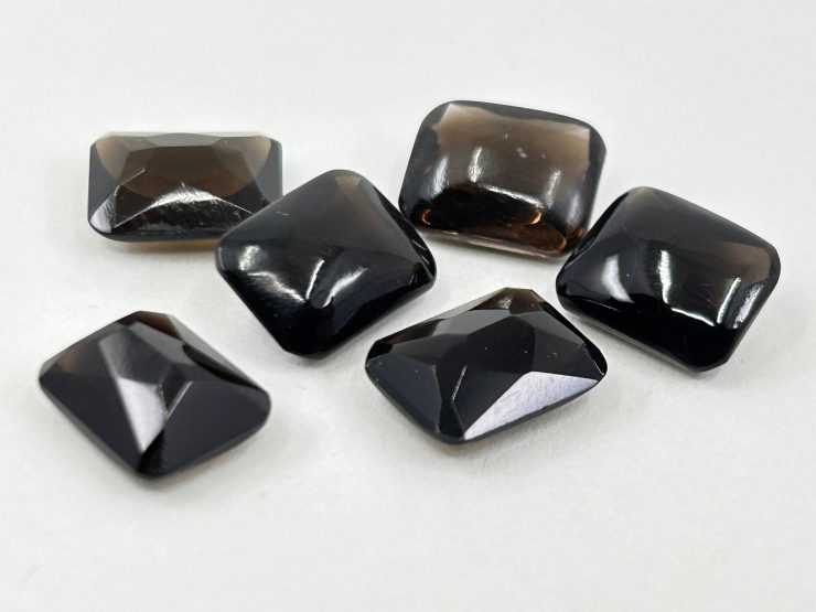 il fullxfull.4797548897 f5a8 scaled 20 Pieces of Smoky Quartz Buff Top Cushion Shape Loose Gemstones in 10x8mm for Jewellery Making