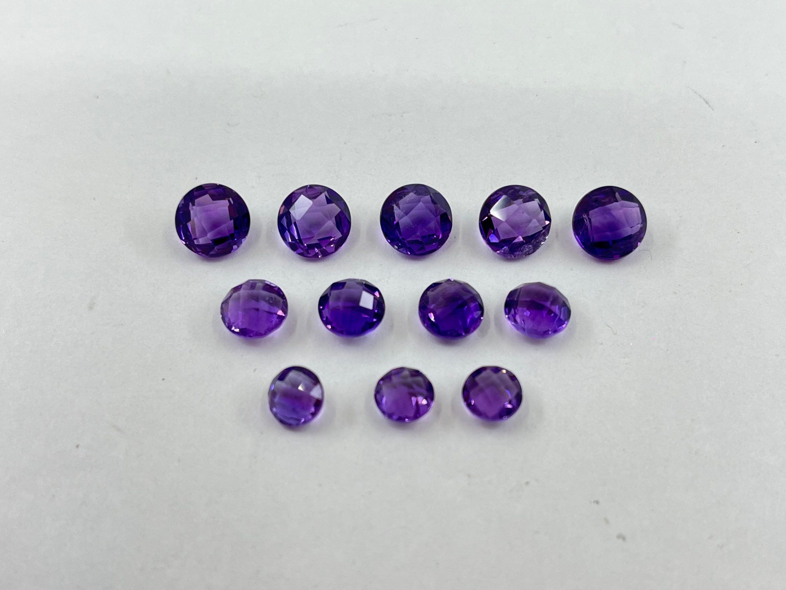 il fullxfull.4828734454 jgfn scaled 10 Pieces of African Amethyst Double Sided Faceted Checkerboard Round Shape Loose Gemstones in 6mm, 7mm & 8mm for Jewellery Making