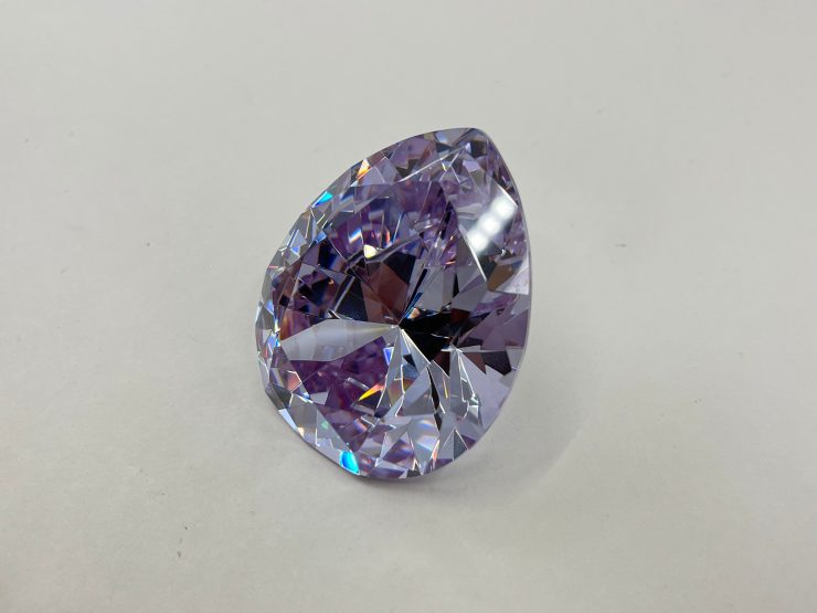 il fullxfull.5106563437 b3we scaled White-Purplish Cubic Zirconia Pear Shape Large Gemstone in 55x45mm for Jewellery Making