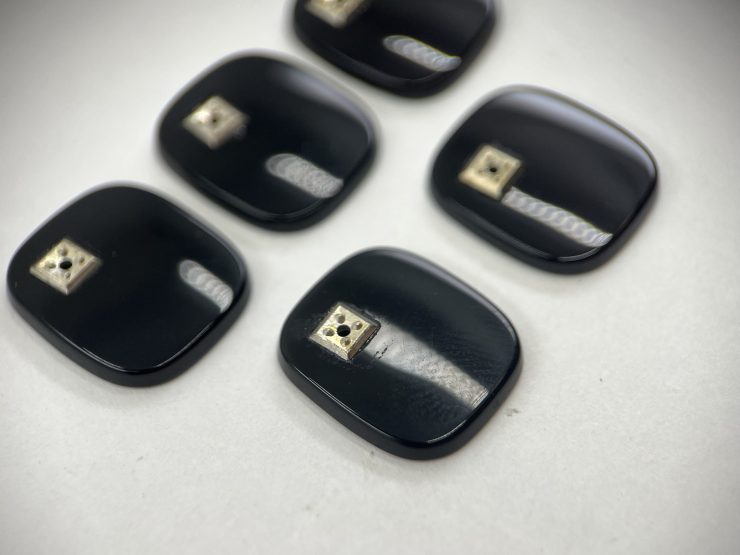 il fullxfull.5244264889 rnqf scaled Flat Black Onyx Antique Shape SBBT Gemstones with 1-1.5mm setting in 16x14mm for Jewellery Making