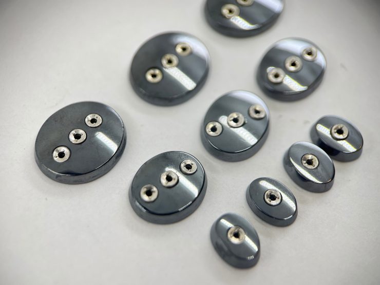 il fullxfull.5260147015 1o58 scaled Flat Hematite Oval Shape SBBT Gemstones with 1-1.5mm setting in 8x6mm, 9x7mm and 12x10mm for Jewellery Making