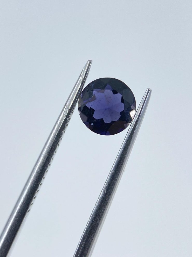 Iolite Round Shape Faceted Loose Gemstones in Assorted Sizes from 2mm to 8mm for Jewellery Making