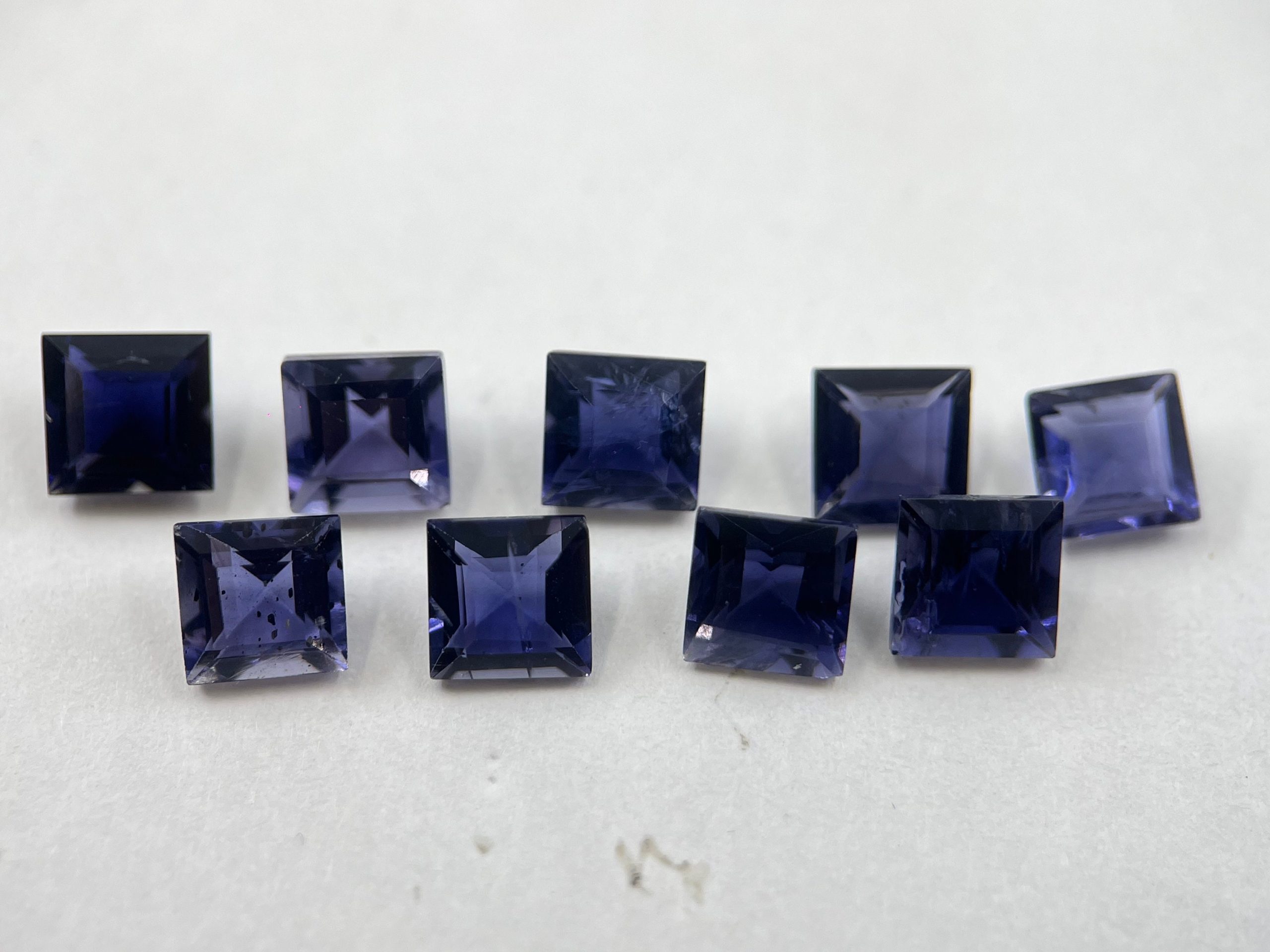 il fullxfull.5338099225 48ah scaled Iolite Square Faceted Loose Gemstones in 2mm to 5mm for Jewellery Making