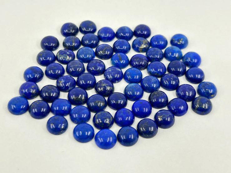 il fullxfull.5607527968 9em2 scaled Lapis Lazuli Cabochon Round Shape Loose Gemstones in Sizes Ranging From 5mm to 20mm for Jewellery Making