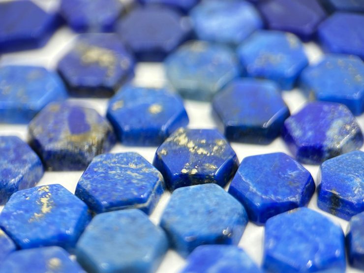 il fullxfull.5607550884 koi3 scaled Lapis Lazuli Hexagon Shape SBBT (Single Bevel Buff Top) Loose Gemstones in 6mm for Jewellery Making