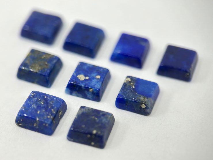 il fullxfull.5608147216 h0ez scaled Lapis Lazuli Square Shape SBBT (Single Bevel Buff Top) Loose Gemstones in 6mm for Jewellery Making