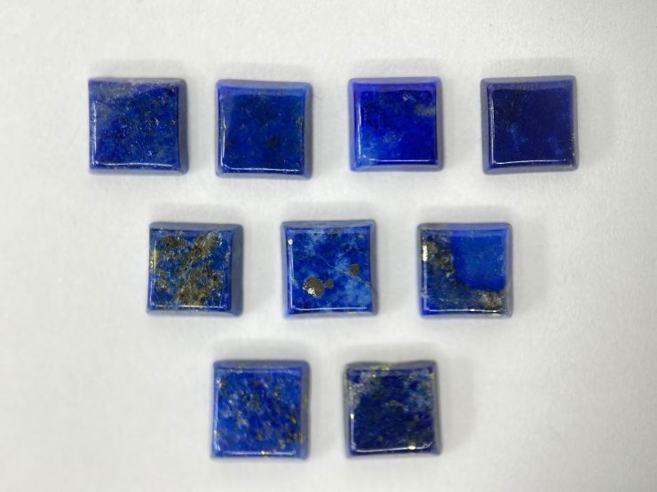 il fullxfull.5608147256 kqya scaled Lapis Lazuli Square Shape SBBT (Single Bevel Buff Top) Loose Gemstones in 6mm for Jewellery Making