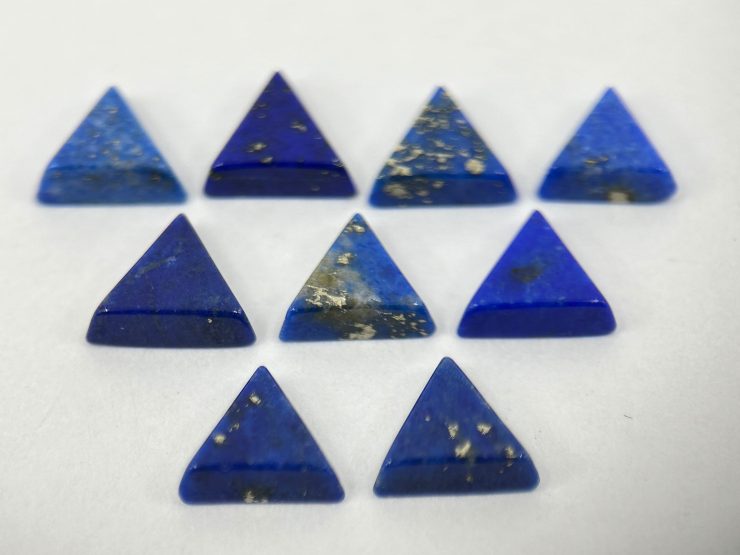 il fullxfull.5608157512 ft5p scaled Lapis Lazuli Triangle Shape SBBT (Single Bevel Buff Top) Loose Gemstones in 6mm for Jewellery Making