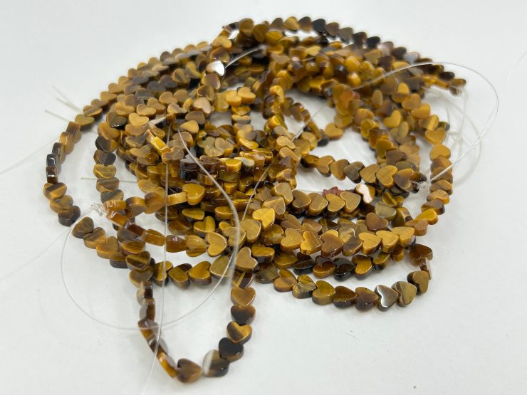 il fullxfull.5626547941 cyrn scaled Golden Tiger Eye 5mm Heart Shape Beads on 16 inch Temporary Strands for Jewellery Making