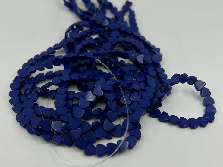 il fullxfull.5626573983 f8t9 scaled Reconstructed Lapis Lazuli 5mm Heart Shape Beads on 16 inch Temporary Strands for Jewellery Making