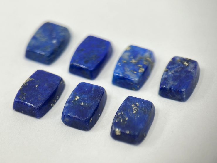 il fullxfull.5655654647 aghz scaled Lapis Lazuli Long Rounded Rectangle (Long Bottle) SBBT (Single Bevel Buff Top) Loose Gemstones in 7x5mm for Jewellery Making