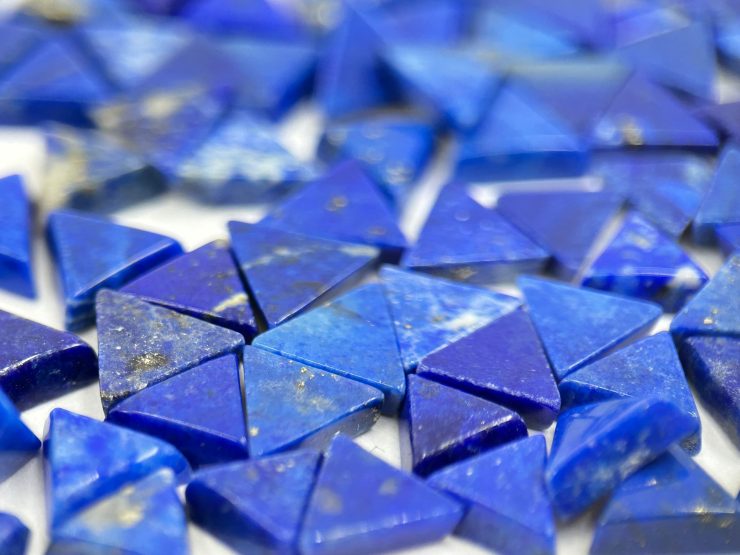 il fullxfull.5656243309 dbhk scaled Lapis Lazuli Triangle Shape SBBT (Single Bevel Buff Top) Loose Gemstones in 6mm for Jewellery Making