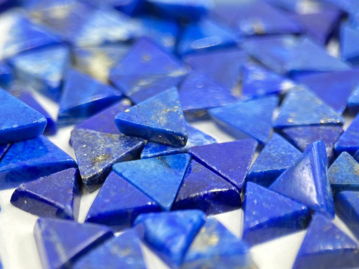 il fullxfull.5656243455 a62r scaled Lapis Lazuli Triangle Shape SBBT (Single Bevel Buff Top) Loose Gemstones in 6mm for Jewellery Making