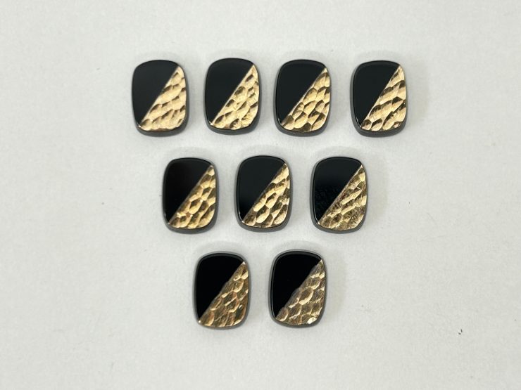 il fullxfull.5612311984 8sy8 scaled Onyx Antique/Cushion Shape SBBT (Single Bevel Buff Top) with 9ct Gold Debossed Dimple Pattern Loose Gemstones in 8x6mm for Jewellery Making