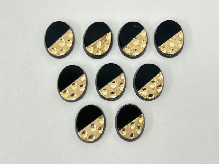 il fullxfull.5612398776 kto9 scaled Onyx Oval Shape SBBT (Single Bevel Buff Top) with 9ct Gold Debossed Dotted Pattern Loose Gemstones in 10x8mm for Jewellery Making