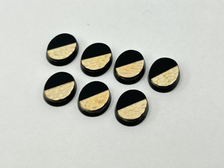 il fullxfull.5660479301 s65o scaled Onyx Oval Shape SBBT (Single Bevel Buff Top) with 9ct Gold Debossed Dimple Pattern Loose Gemstones in 10x8mm for Jewellery Making