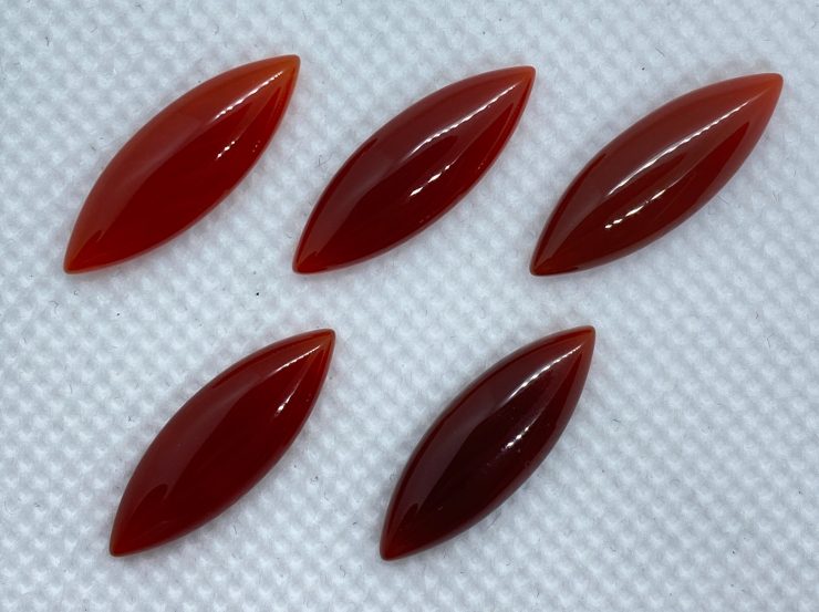 il fullxfull.3175378890 756g scaled Carnelian Cabochon Loose Marquise Gemstones in 25x10mm for Jewellery Making - Lots of 2, 5, or 10 Pieces