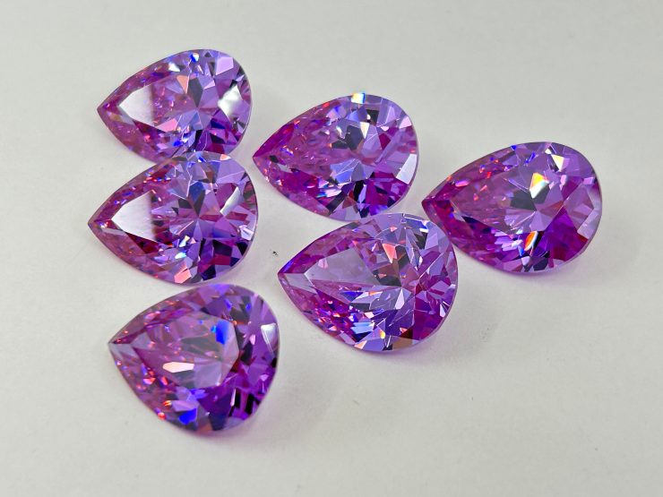 il fullxfull.5763602126 l451 scaled Lavender Purple Cubic Zirconia (Synthetic) Pear Shape Faceted Loose Gemstones In 25x18mm For Jewellery Making